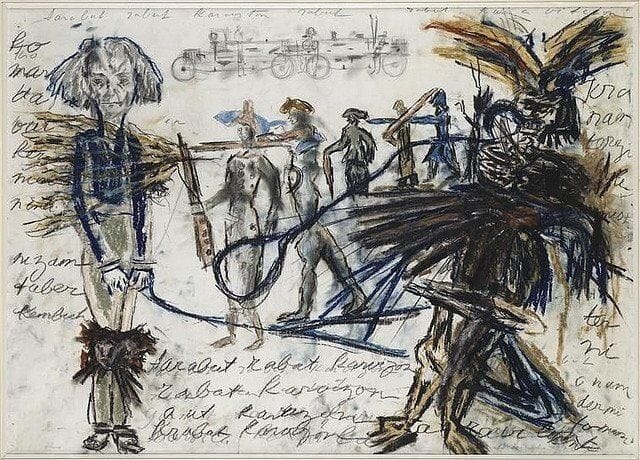 "Drawing by Antonin Artaud"