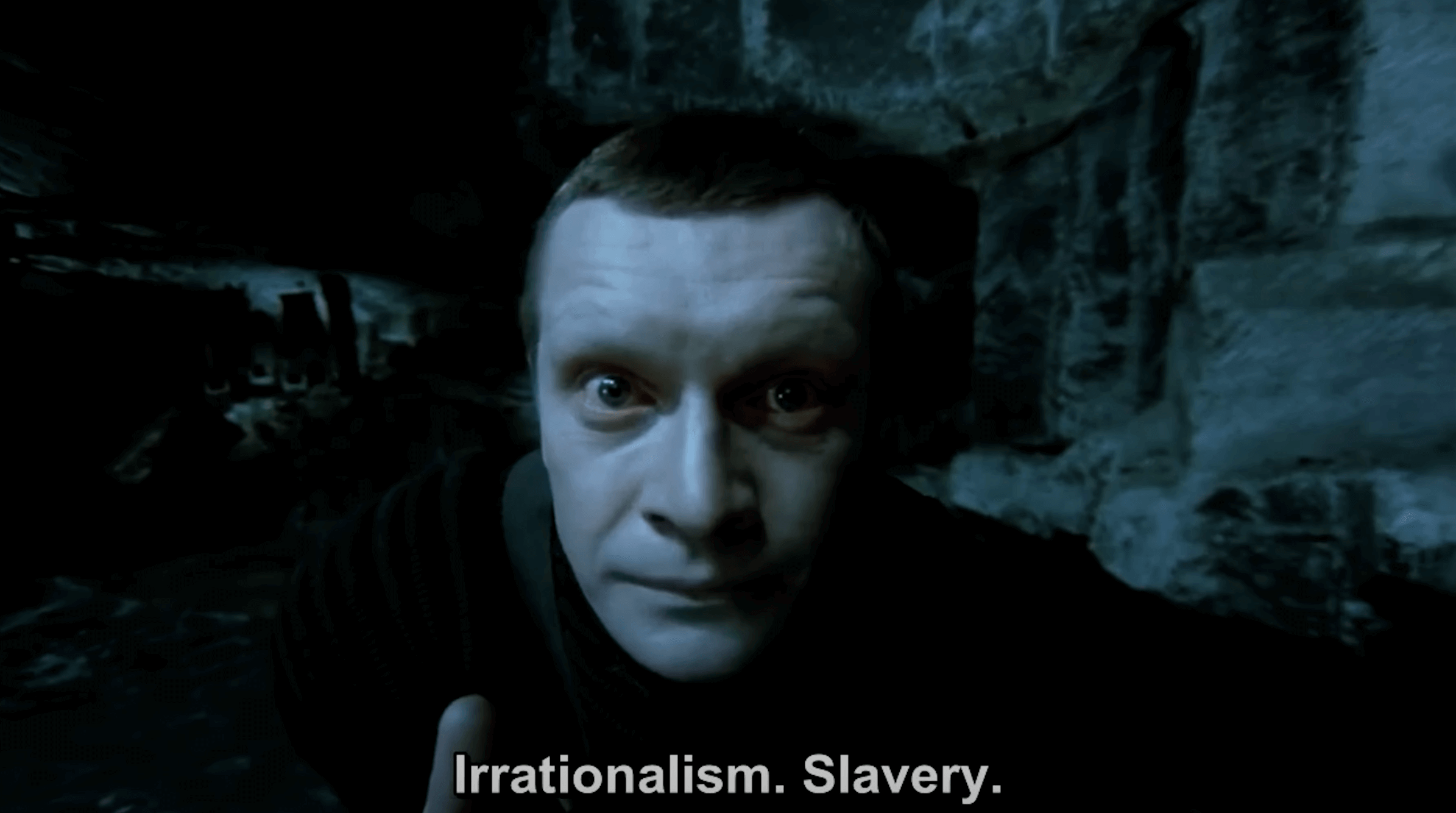 "Film still from Żuławski's 'On The Silver Globe'"